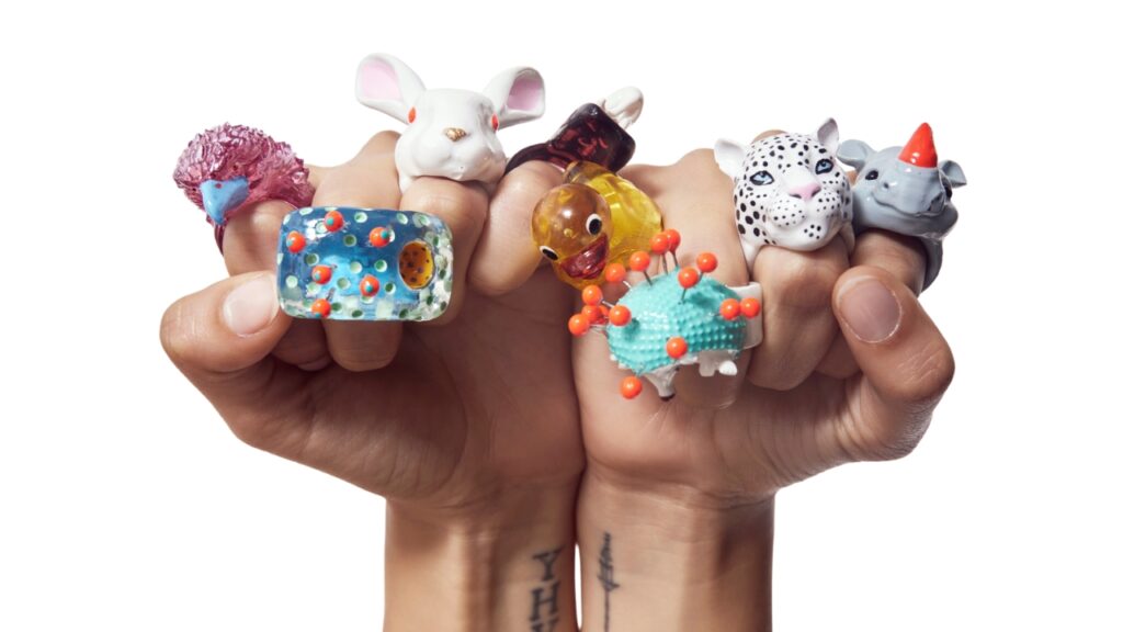 Marcela Lopez Art Hands Full of Rings